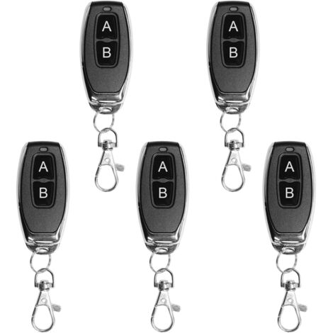 Émetteur RF 433 MHz - Lot de 5 - Code 1527 - Pour Récepteur QIACHIP - Télécommande Portative