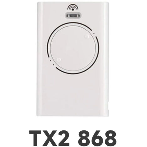 Émetteur télécommande 868 MHz pour portail et porte de garage – Code tournant sécurisé, compatible SLH/LR, boîtier blanc XT2-lsw