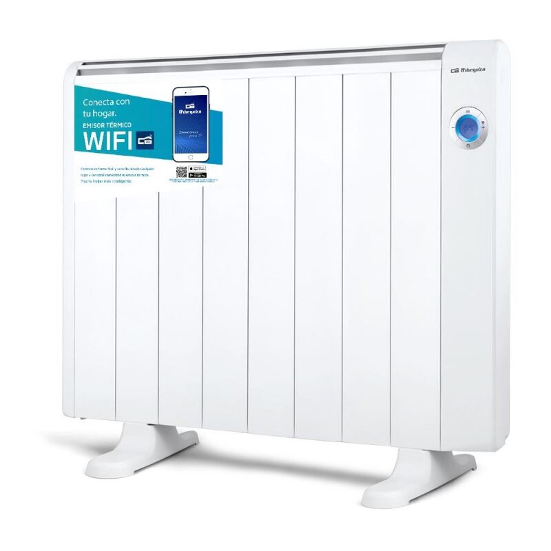 Suinga - Radiateur Electrique Basse Consommation Wifi 1500W Orbegozo RRW1500. Écran lcd. Température: 7ºC - 35ºC