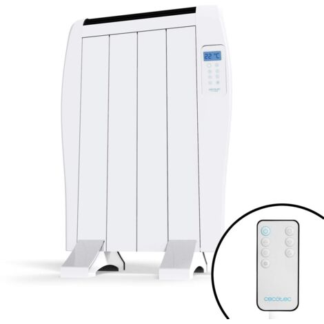 Emettitore termico da 4 elementi e 600 W con display LCD e telecomando.