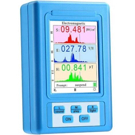 EMF Meter Electromagnetic Field Radiation Detector BR-9A LCD Display Tester Counter EMF Meters