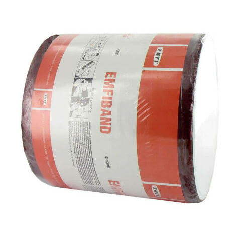 Emfi – Bande d'étanchéité autocollante à froid 15cm x 10m – Bitume modifié pour surfaces variées – Température de fonctionnement -20°C à +80°C