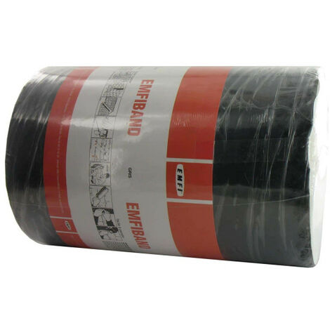 Emfi – Bande d'étanchéité autocollante à froid 22,5cm x 10m – Bitume modifié – Pour surfaces variées – Températures -20°C à +80°C