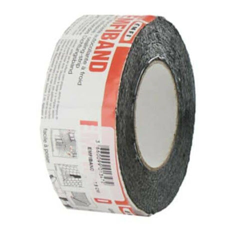 Emfi – Bande d'étanchéité autocollante à froid 7.5cm x 10m – Alu pour surfaces variées – Températures -20°C à +80°C – Multi-supports