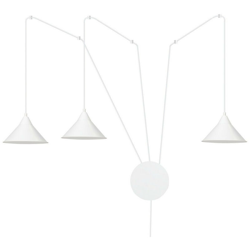 Image of Emibig Lighting - Emibig abramo Plafoniera a sospensione bianca 3x E27