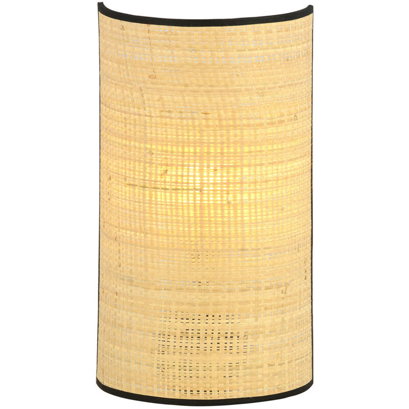 Emibig aston Lampada da parete design in rattan