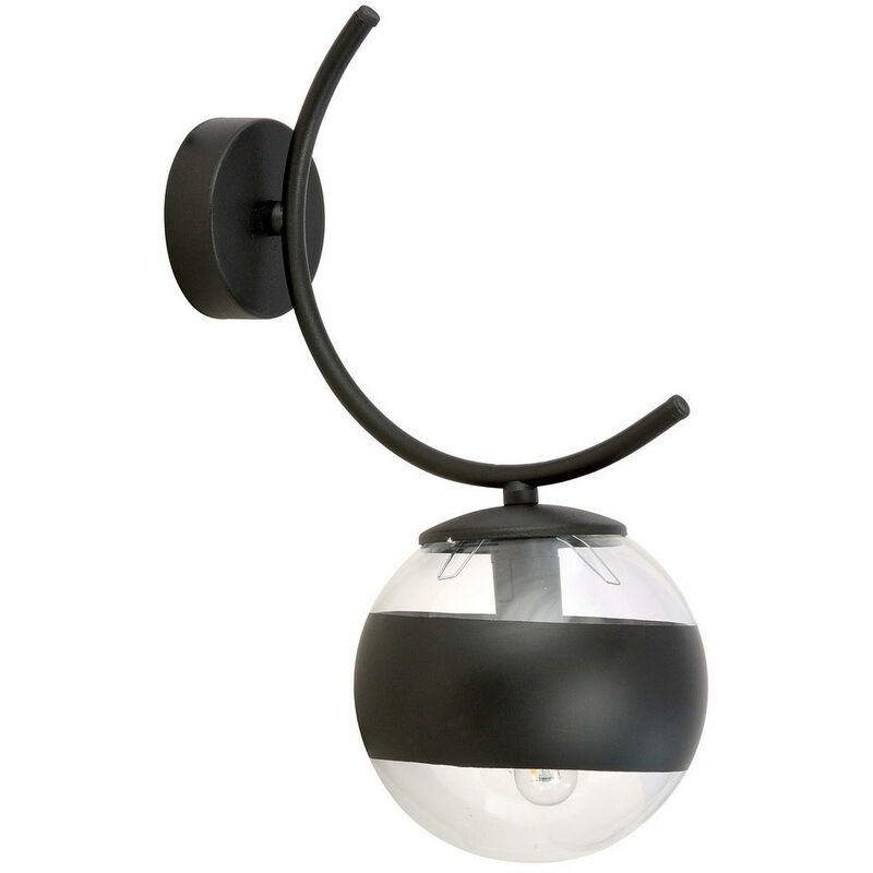 Emibig BOSTON Lampada da parete globo nero con