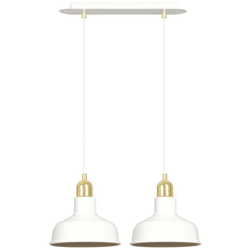 Emibig ibor Plafoniera a Sospensione Bar Bianca 2x...