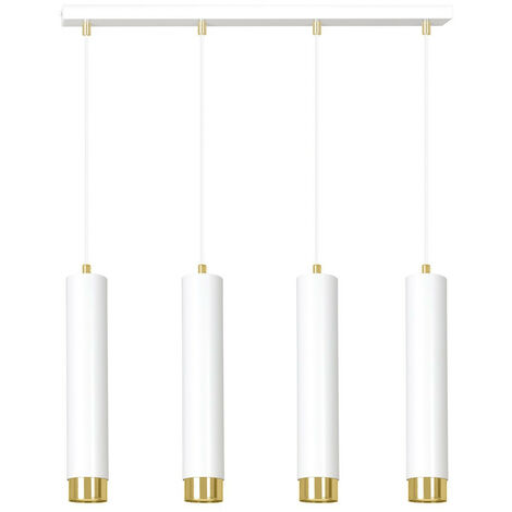 EMIBIG LIGHTING Emibig KIBO Kibo White/Gold Bar Pendant Deckenleuchte 4x GU10