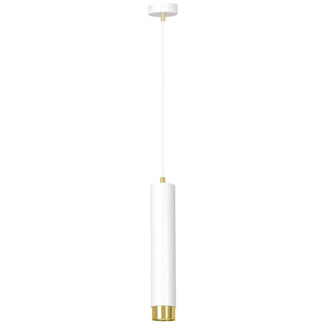 EMIBIG LIGHTING Emibig KIBO Weiß/Gold Slim Pendelleuchte 1x GU10