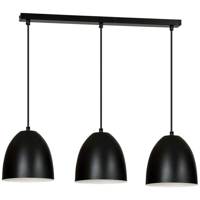 Emibig lenox Plafonnier Bar Suspendu Noir/Blanc 3x E27