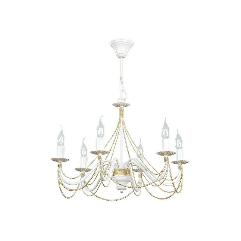 Emibig tori Lampadario Multibraccio Bianco 5x E14