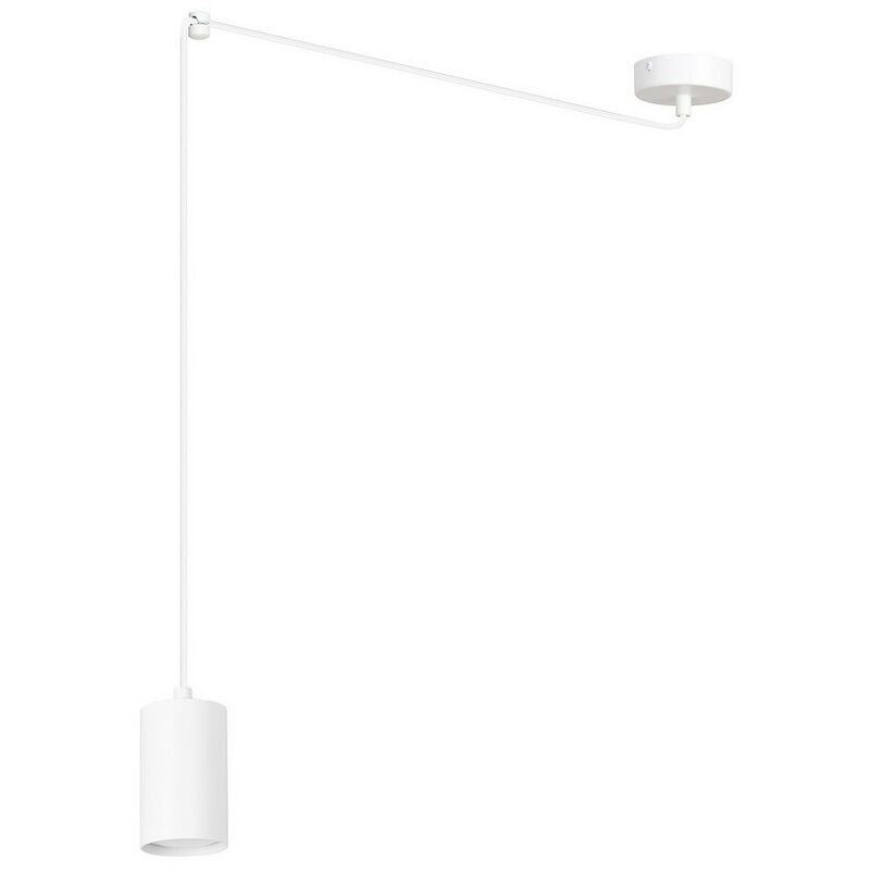 Emibig Lighting - Emibig traker Plafonnier suspendu blanc 1x GU10