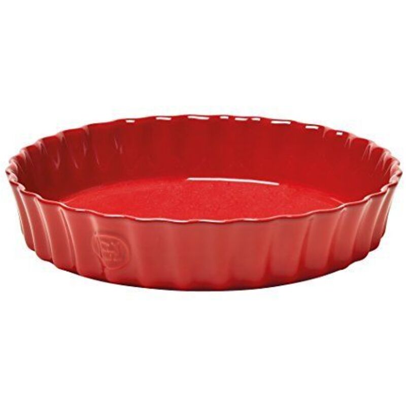 Emile Henry Burgundy 24cm Deep Tart Dish