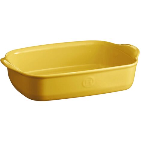 Emile Henry - Piccola pirofila rettangolare da forno in ceramica, 29 x 19 x 7 cm, colore: giallo provenzale (rif. EH909650)