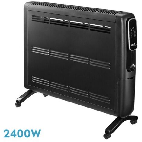 Emisor Termico Alum. Alpino 2400w Negro 2pot Displ Ay C/remot.antiv.temp.reg.61,8x67,5x25,5