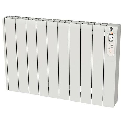 Emisor térmico - Cerámico OPTIMA 1500 WiFi, Bajo Consumo con Programación  24/7, hasta 15 m², Comandos de VOZ, HJM, Blanco