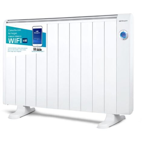 Emisor térmico inteligente 11 elementos Orbegozo, 1800W, WiFi control por app, temperatura 7-35ºC, Calefactor eléctrico