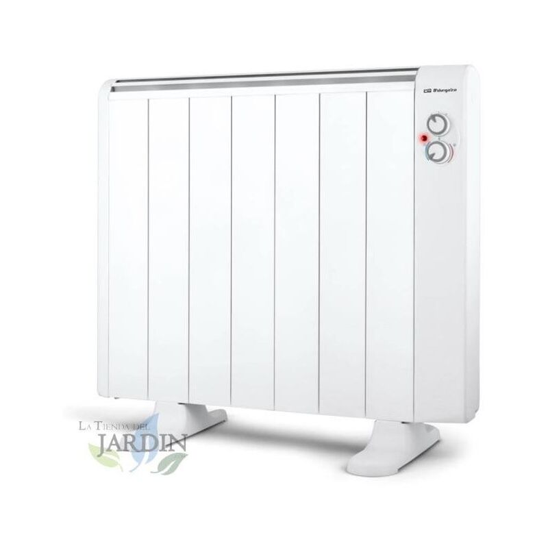 

Emisor térmico Orbegozo 7 elementos sin aceite. 1300W. 2 niveles de potencia. Pies de apoyo incluidos.