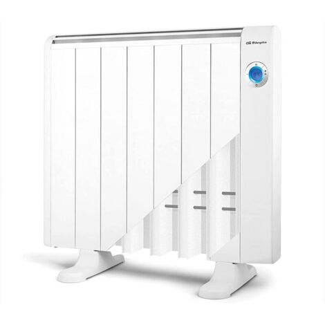 Emisor térmico - ORBEGOZO - WIFI sin aceite RRW 1300, 7 elementos, mando a distancia, display LCD, soporte para pared/suelo, programable, 3 modos de funcionamiento, 1300 W