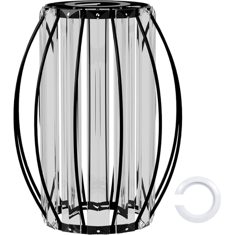 Emitto Crystal Ceiling Light Shade Pendant Lamp Shade Table Floor Lamps Black