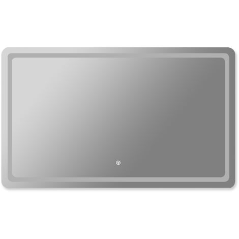 Emitto LED Wall Mirror Anti-fog Bathroom Mirrors Makeup Light 100x70cm