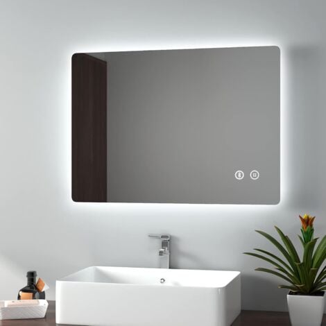 Bathroom mirror deals with speakers