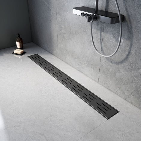 EMKE Linear Drain Invisible Linear Floor Shower Drain with Odor