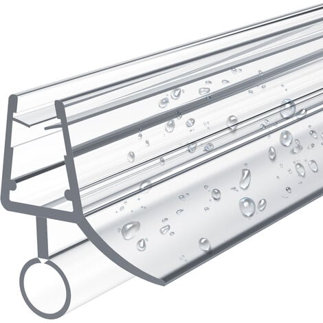 EMKE Ersatzdichtung Wasserabweiser Duschdichtung Schwallschutz Duschkabine Bad, für 4-6mm Glas 1000mm, 1 Stück