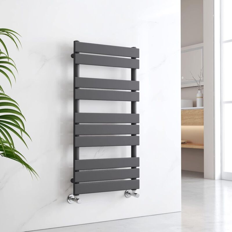Image of Flat Panel Heated Towel Rail Anthracite&hellip;