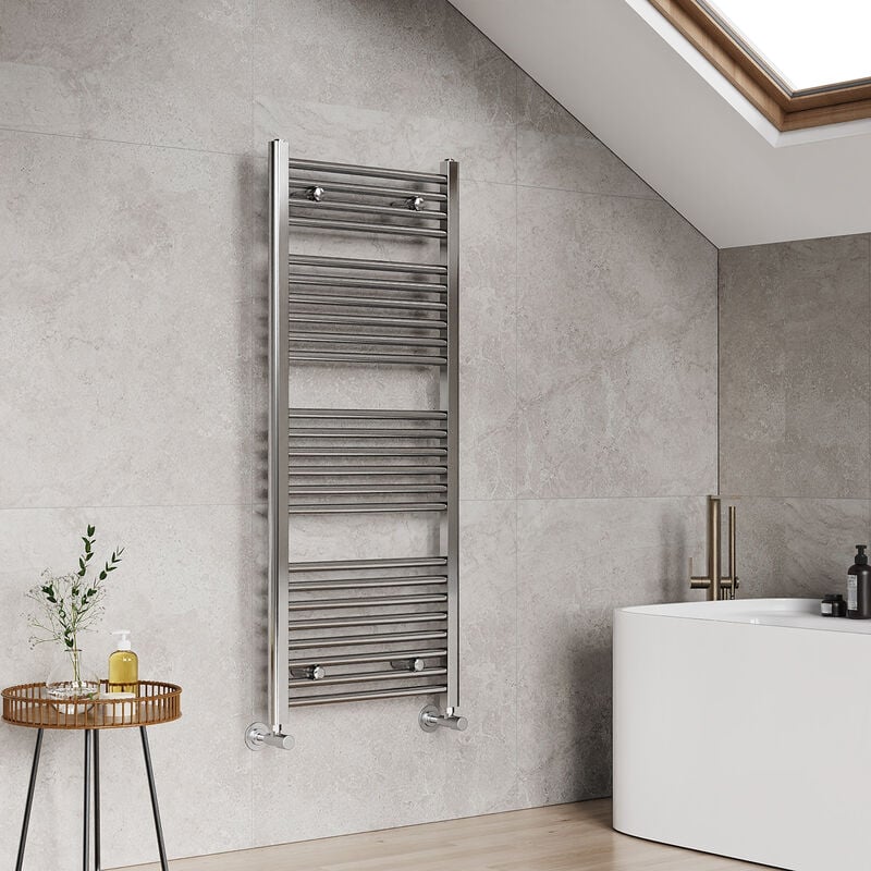 Emke - Central Heating Towel Rails Heated Towel Rail Bathroom Radiator Warmer 1200x500mm, Chrome