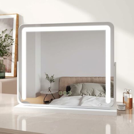 Dressing table mirror with lights
