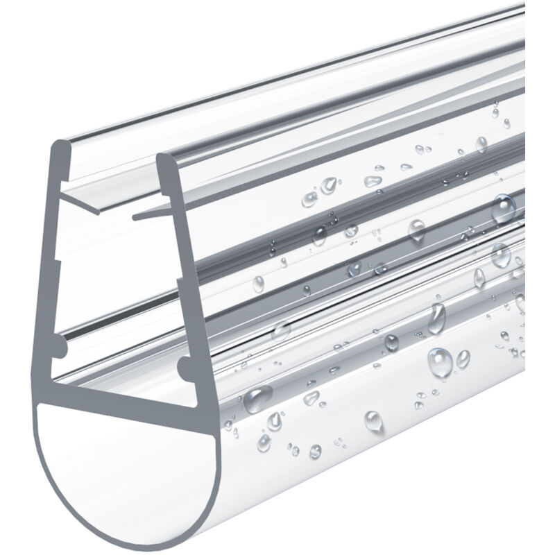 Emke - Joint de douche pour 4-6mm de verre Joint de douche en pvc porte de douche ou cabine de douche joint, modèle 1, 100cm 1 pièce