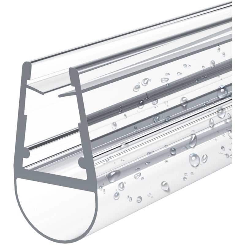 Emke - Joint de douche pour 7-8mm de verre Joint de douche en pvc porte de douche ou cabine de douche joint, modèle 1, 60cm 1 pièce