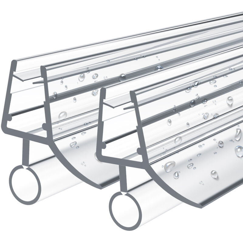 EMKE Joint de douche pour 7-8mm de verre Joint de douche en PVC porte de douche ou cabine de douche joint, modèle 2, 80cm 2 pièce