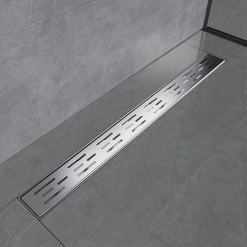 Linear Shower Drain 700mm Insert Linear Stainless Steel Shower Drain with Odor Stop and Hair Strainer - Emke