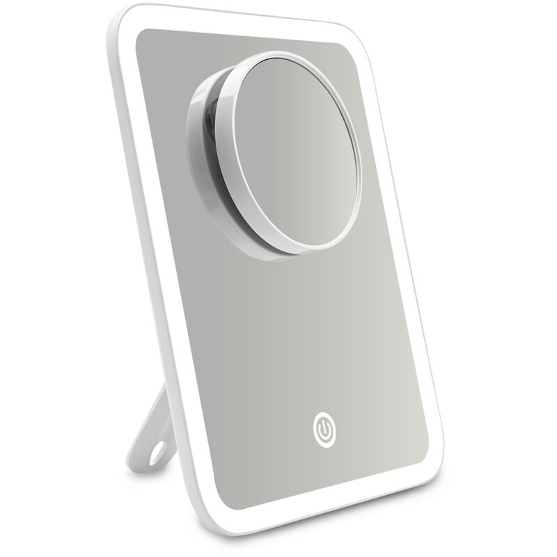 Miroir de Maquillage Lumineux Portable, Miroir de Table avec Écran Tactile, Miroir Lumineux Dimmable mit Câble usb, Miroir Coiffeuse pour Maquillage