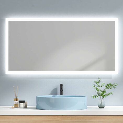 Miroir de salle de bains avec éclairage 700 x 600 mm - BSP8120