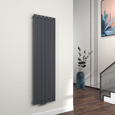 EMKE Radiateur à Eau Chaude Radiateur eau chaude en acier Radiateur plat Design vertical Simple Couche 160x46cm Anthracite