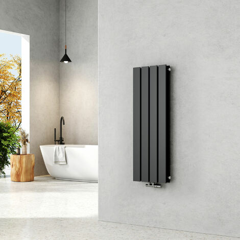 Emke – Radiateur eau chaude en acier 90x30cm – Horizontal – Puissance 446W – Montage mural – Acier SPCC anti-corrosion