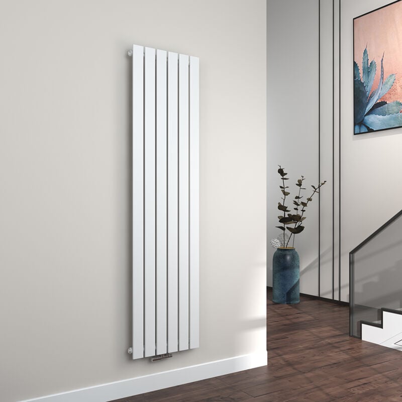 Radiateur à Eau Chaude Radiateur eau chaude en acier Radiateur plat Design vertical Simple Couche 180x46cm Blanc - Emke
