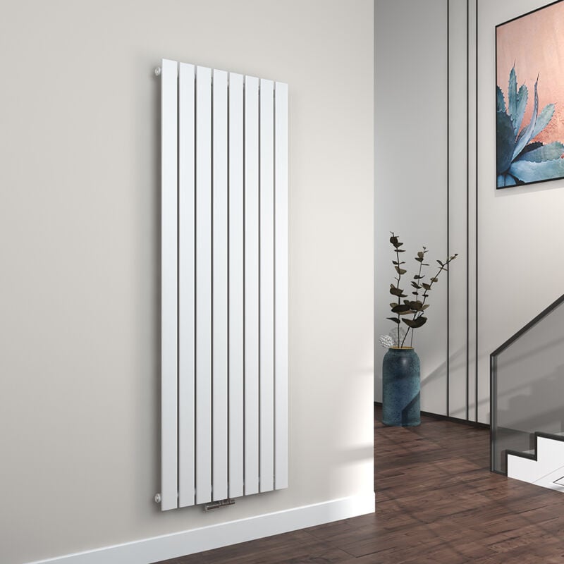 Emke - Radiateur à Eau Chaude Radiateur eau chaude en acier Radiateur plat Design vertical Simple Couche 180x62cm Blanc