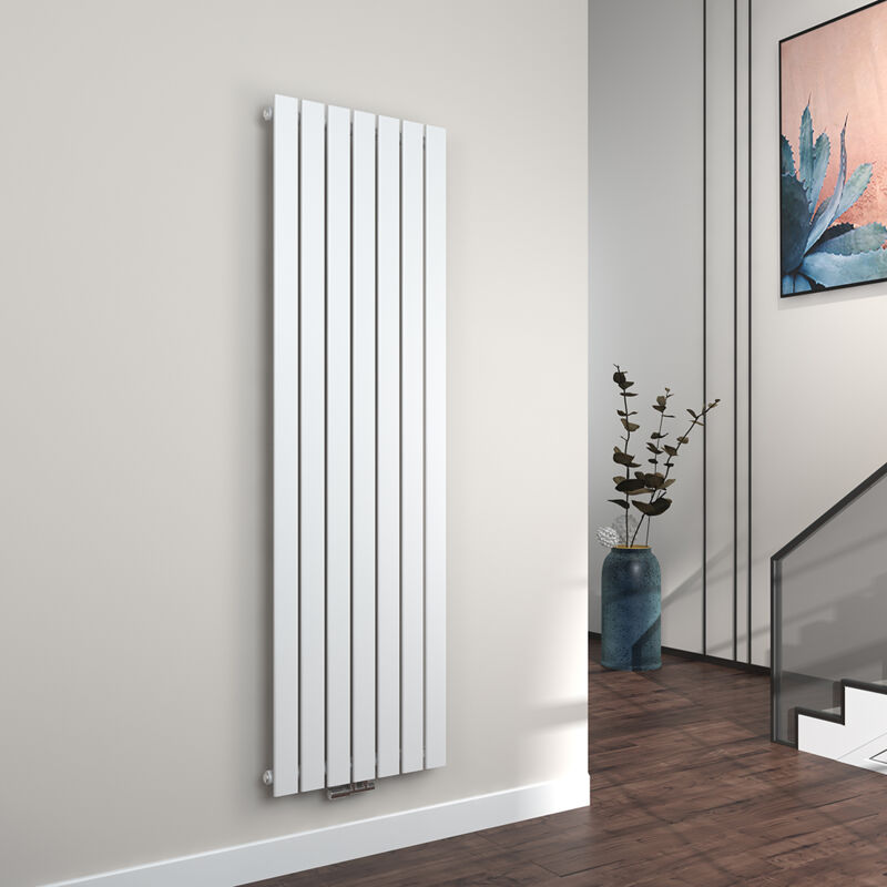 Radiateur à Eau Chaude Radiateur eau chaude en acier Radiateur plat Design vertical Simple Couche 180x54cm Blanc - Emke