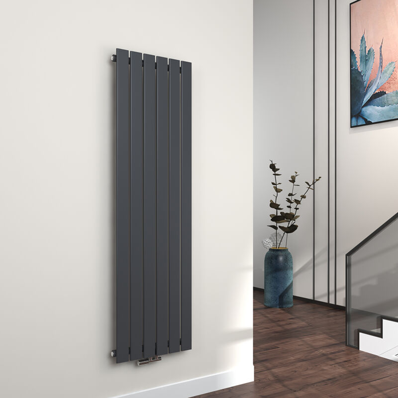 Emke - Radiateur à Eau Chaude Radiateur eau chaude en acier Radiateur plat Design vertical Simple Couche 160x46cm Anthracite