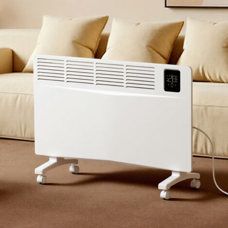 EMKE Radiateur Électrique, 755×420×80 mm, 2000W, Blanc, WiFi, IP24, Thermostat Intelligent