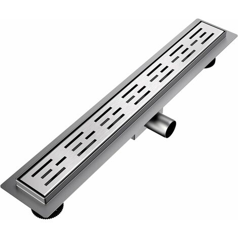 EMKE Shower Drain Linear Drain Invisible Linear Floor Shower Drain, Stainless Steel Drain with Odor Stop and Hair Strainer, High Flow Capacity Channel Drain, 60cm