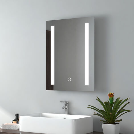 EMKE Specchio Bagno con Luce 45 x 60 cm