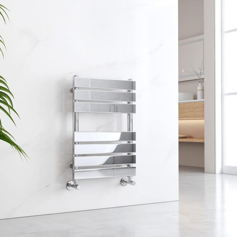 Image of EMKE Chrome Flat Panel Heated Towel&hellip;