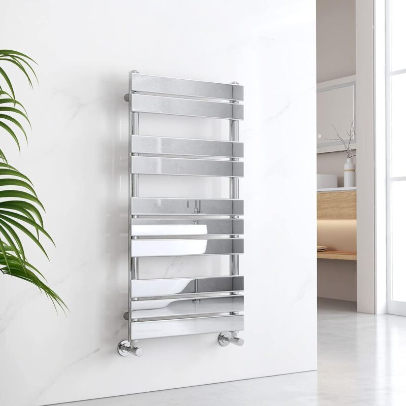 Image of Chrome Flat Panel Heated Towel Rail&hellip;