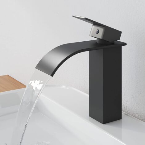 EMKE Waschtischarmatur Wasserfall, Waschbecken Wasserhahn für Badezimmer